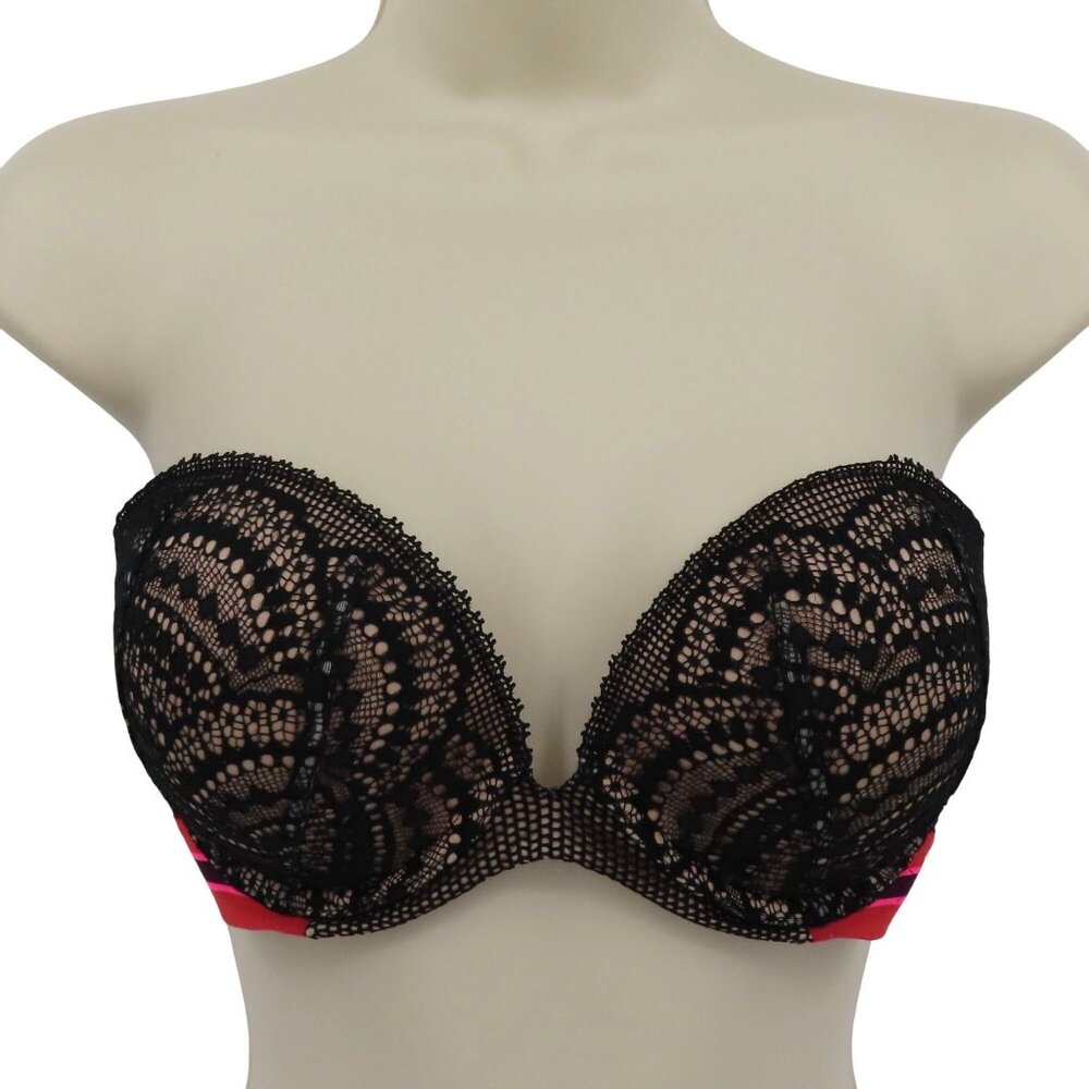 Victorias Secret 36B Bra Very Sexy Multi Way Strapless Underwire Padded Lace